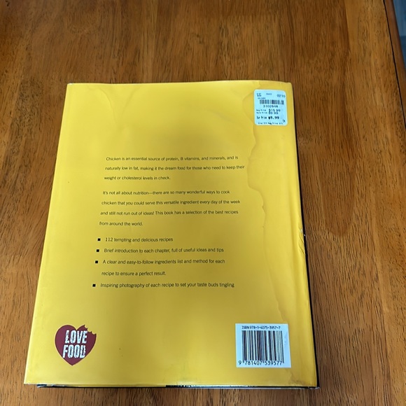 Chicken cookbook. 2007. Hardback. 9”x11 1/2”. Pictures and recipes. New cond - Picture 4 of 5